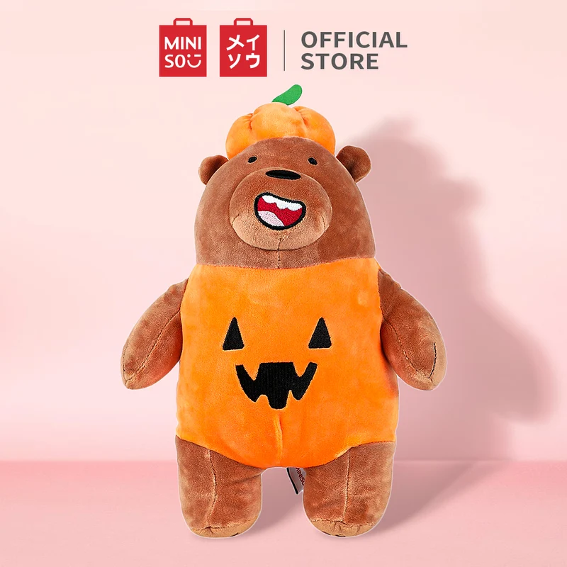 MINISO We Bare Bears Standing Plush 10 Toy with Hat