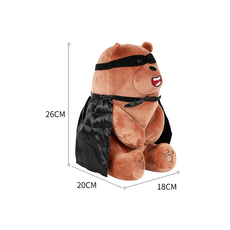 MINISO We Bare Bears Plush 10 Lovely Sitting Stuffed Toy