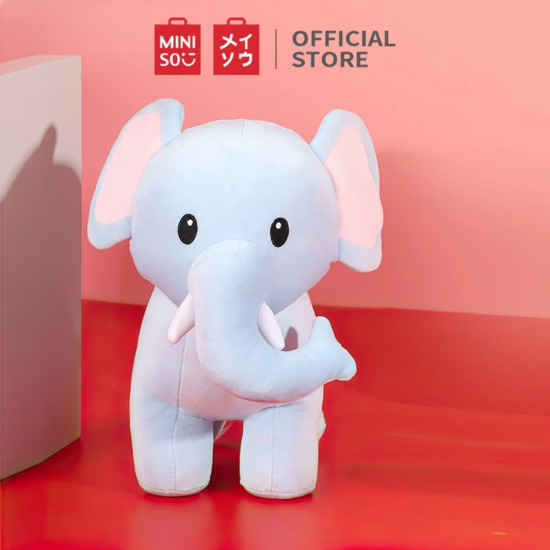 MINISO Boneka Mainan Safari Series 25cm Anak Perempuan Laki-laki Lucu Imut Unik Karakter Beranak Hewan Binatang Hadiah Cute Plush Toy Lembut
