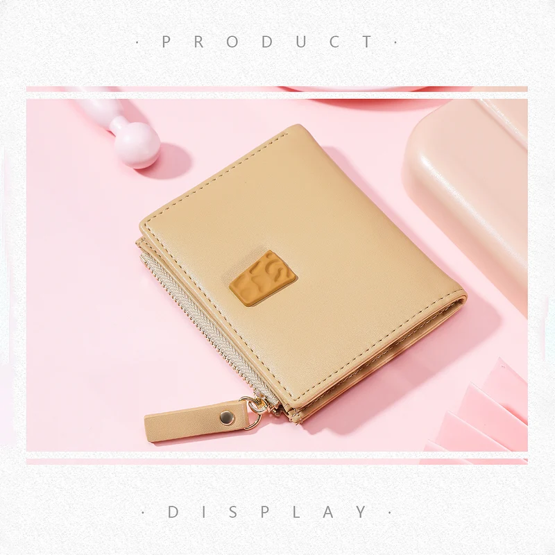 MINISO Dompet Wanita Kecil Lipat Tas Mini Pendek Tempat
