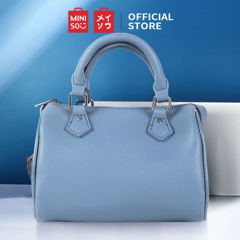MINISO Tas Selempang Wanita Sling Bag Kecil Bulat Boston Fashion Lucu