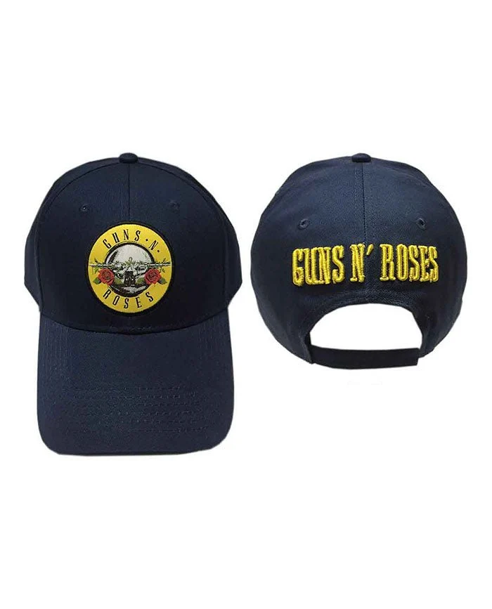 Guns N' Roses - Gorra "Circle Logo" Azul Marino Bordada