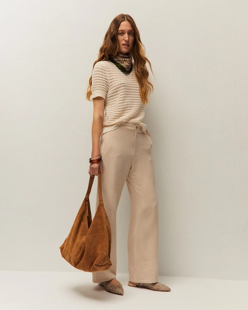 Bolso piel serraje