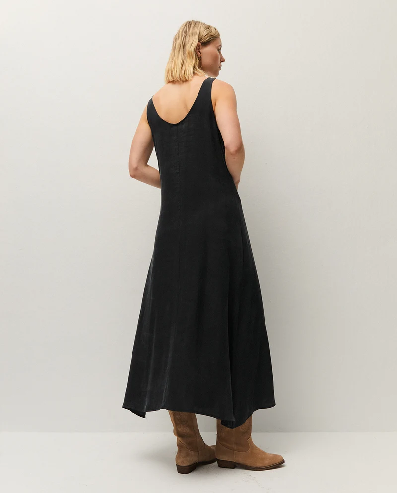 Vestido largo de tirantes
