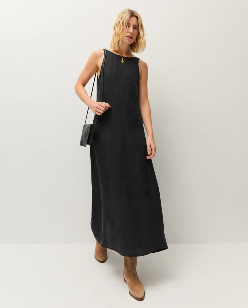 Vestido largo de tirantes