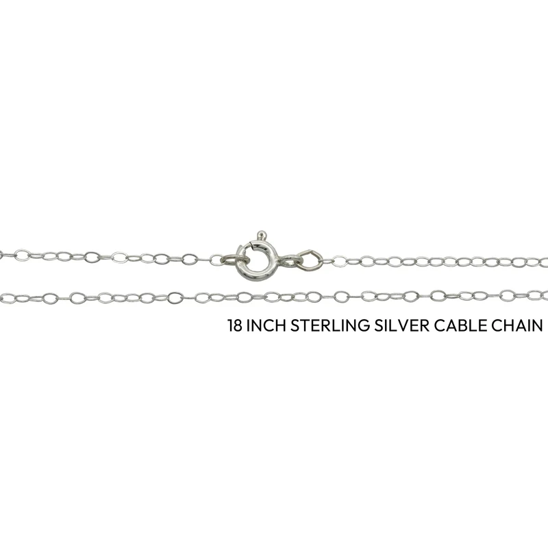 18" Sterling Silver Cable Chain