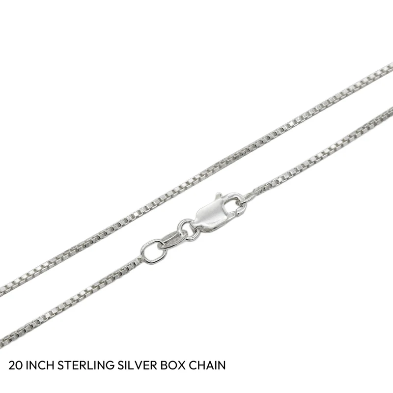 20" Sterling Silver 1.2mm Box Chain