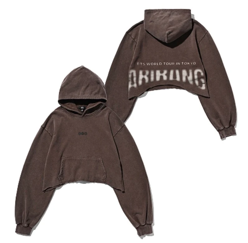 [BTS] World Tour : Arirang : Crop Hoodie Tokyo (Brown)
