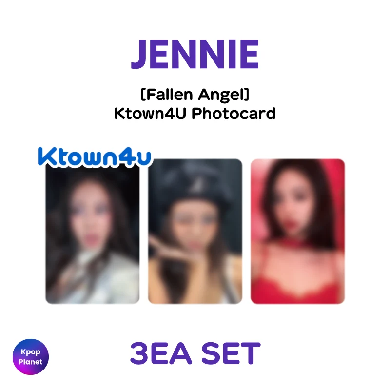 BLACKPINK JENNIE Ktown4U Photocard [Fallen Angel]