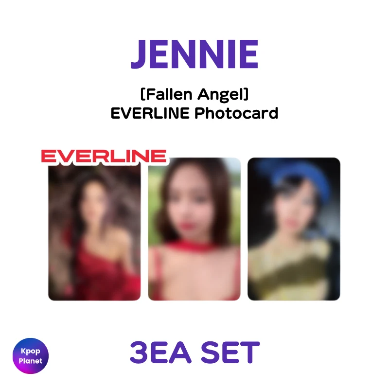 BLACKPINK JENNIE EVERLINE Photocard [Fallen Angel]