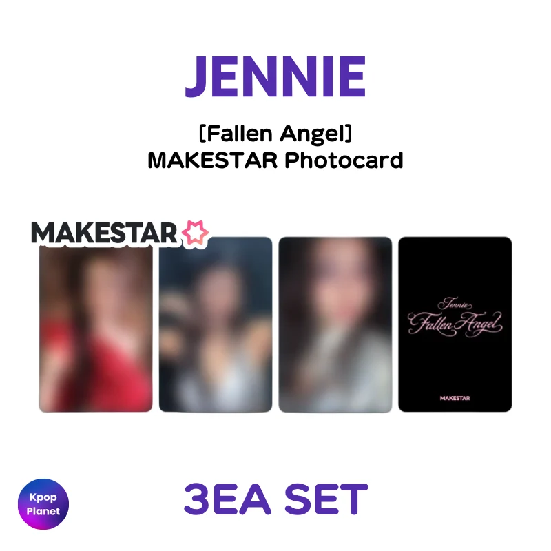 BLACKPINK JENNIE MAKESTAR Photocard [Fallen Angel]