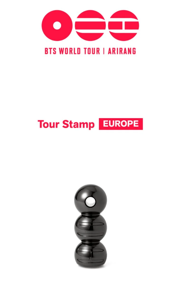 BTS - TOUR STAMP EUROPE (WORLD TOUR 'ARIRANG' OFFICIAL MD)