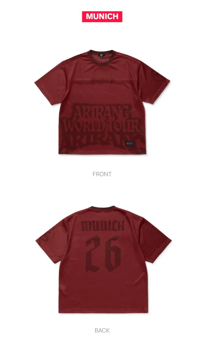BTS - TOUR JERSEY EUROPE (WORLD TOUR 'ARIRANG' OFFICIAL MD)
