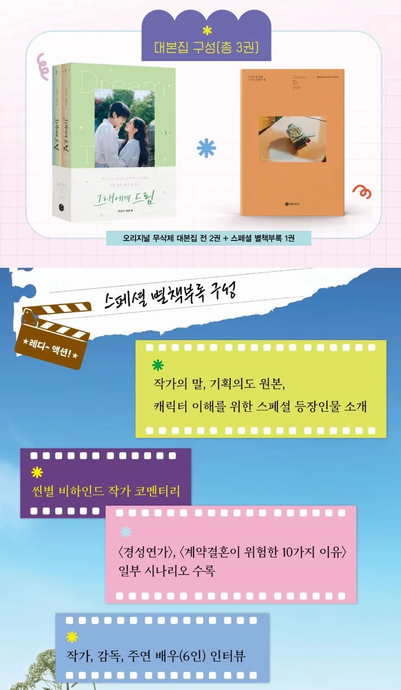 DREAM TO YOU - SCRIPT BOOK SET (VOL. 1-2 + SPECIAL SUPPLEMENT)