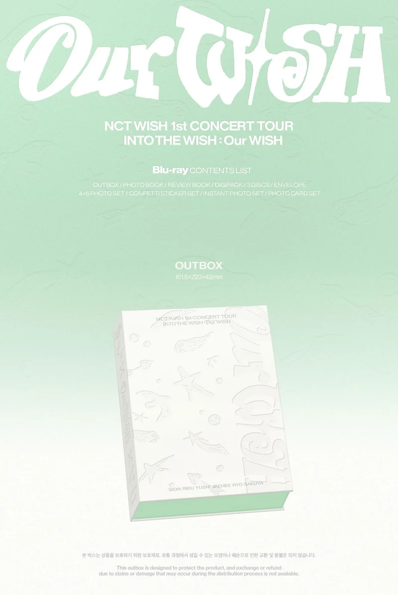 NCT WISH - 1ST CONCERT TOUR 'INTO THE WISH : OUR WISH' (BLU-RAY & DIGITAL CODE)