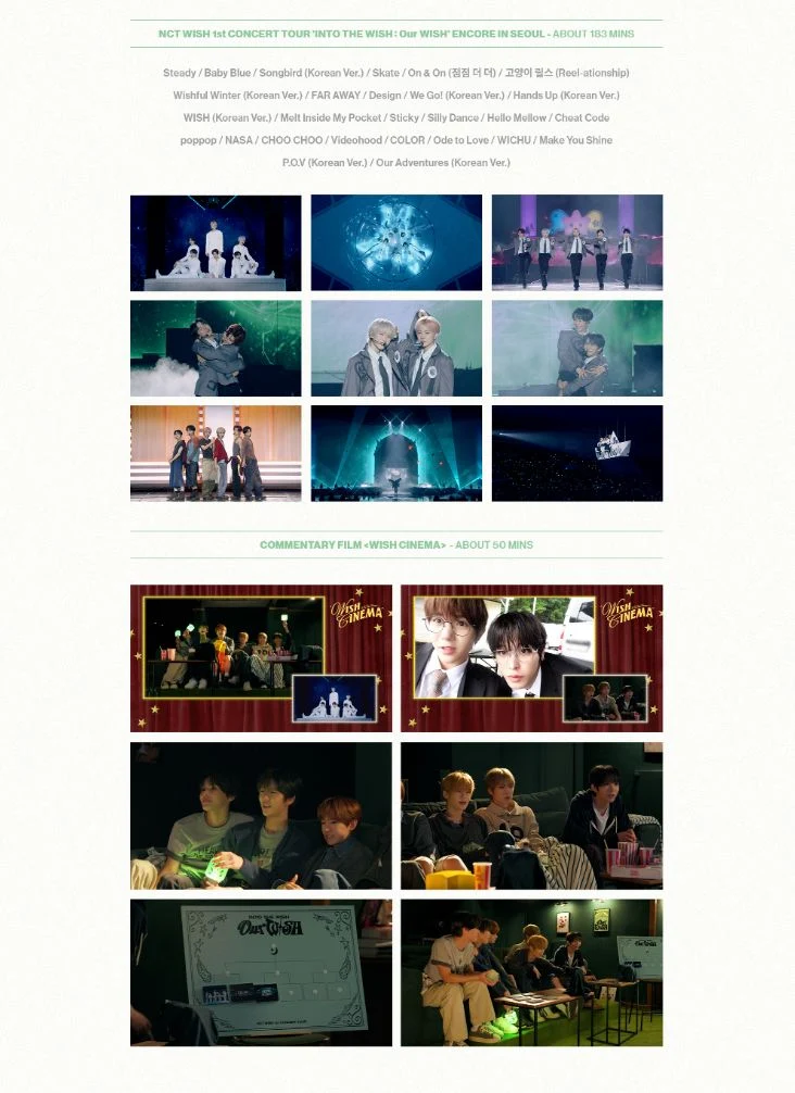 NCT WISH - 1ST CONCERT TOUR 'INTO THE WISH : OUR WISH' (BLU-RAY & DIGITAL CODE)
