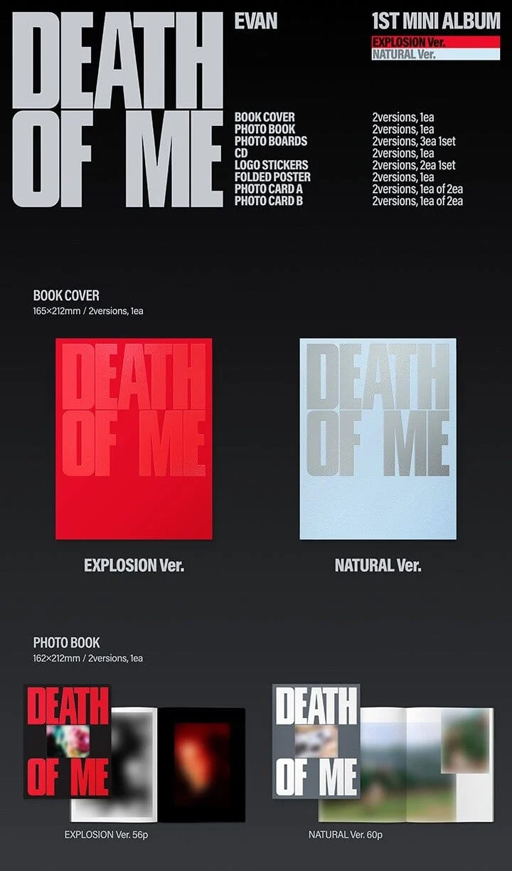 EVAN - DEATH OF ME + Weverse Gift
