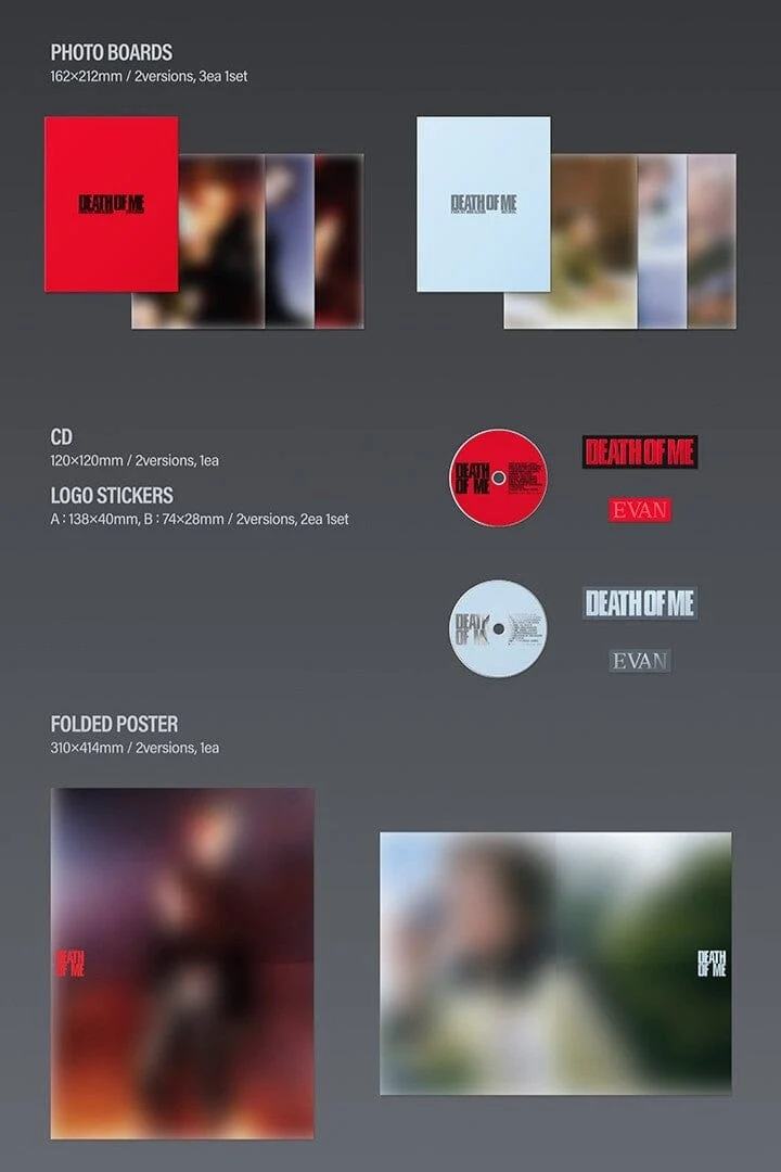 EVAN - DEATH OF ME + Weverse Gift