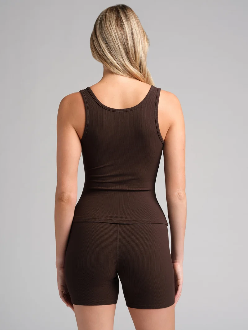 Rib Contour Waist Length Tank 3-Pack