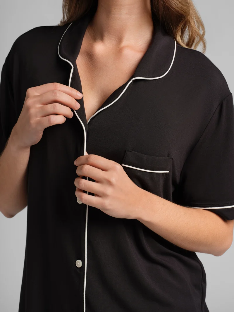 Luna Lounge Short Sleeve Short PJ Set - Pre Order