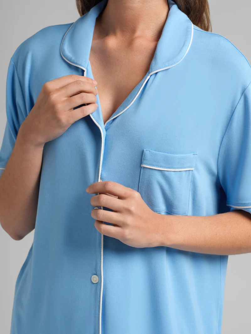 Luna Lounge Short Sleeve Short PJ Set - Pre Order