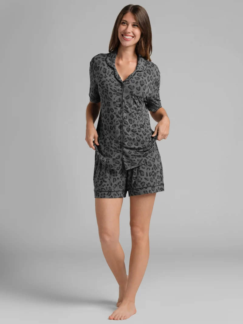 Luna Lounge Short Sleeve Short PJ Set - Pre Order