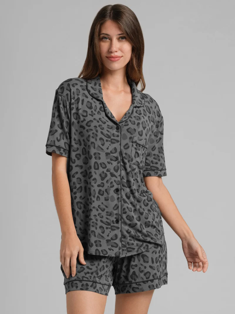Luna Lounge Short Sleeve Short PJ Set - Pre Order