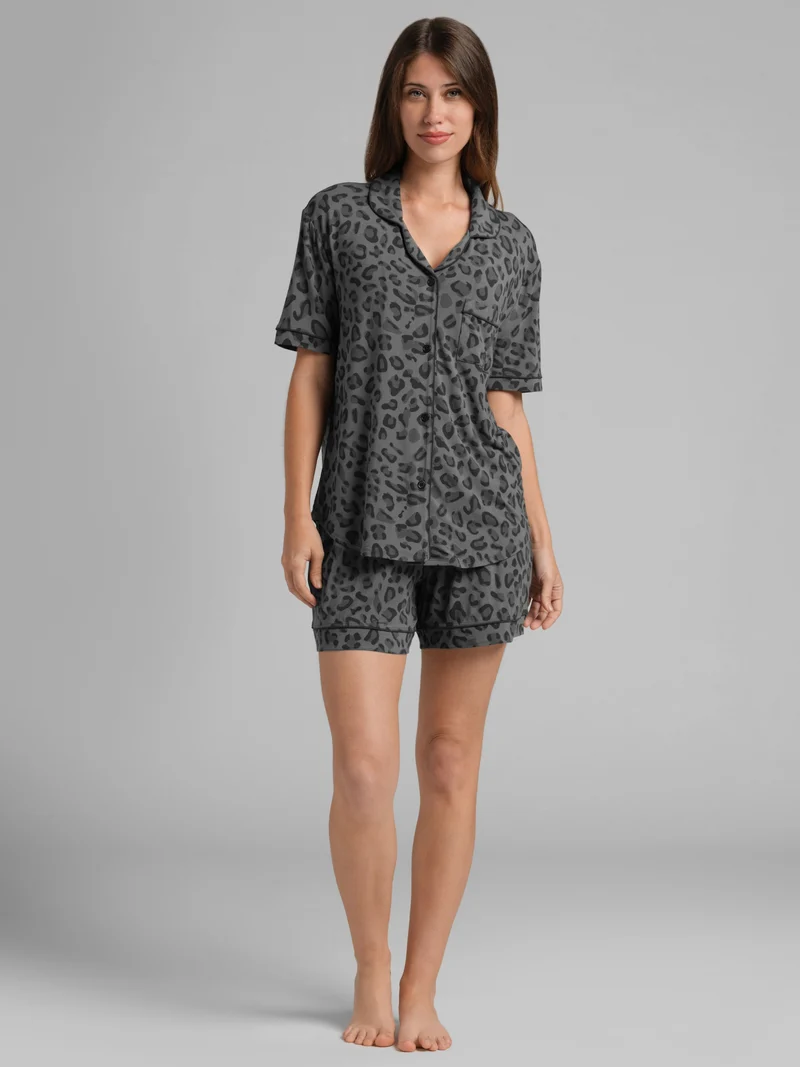 Luna Lounge Short Sleeve Short PJ Set - Pre Order