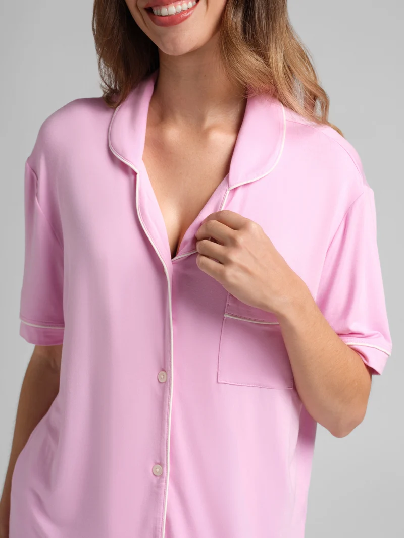 Luna Lounge Short Sleeve Short PJ Set - Pre Order