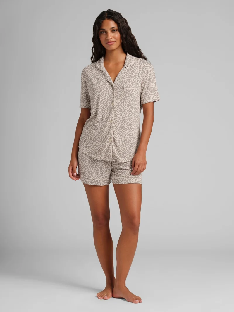 Luna Lounge Short Sleeve Short PJ Set