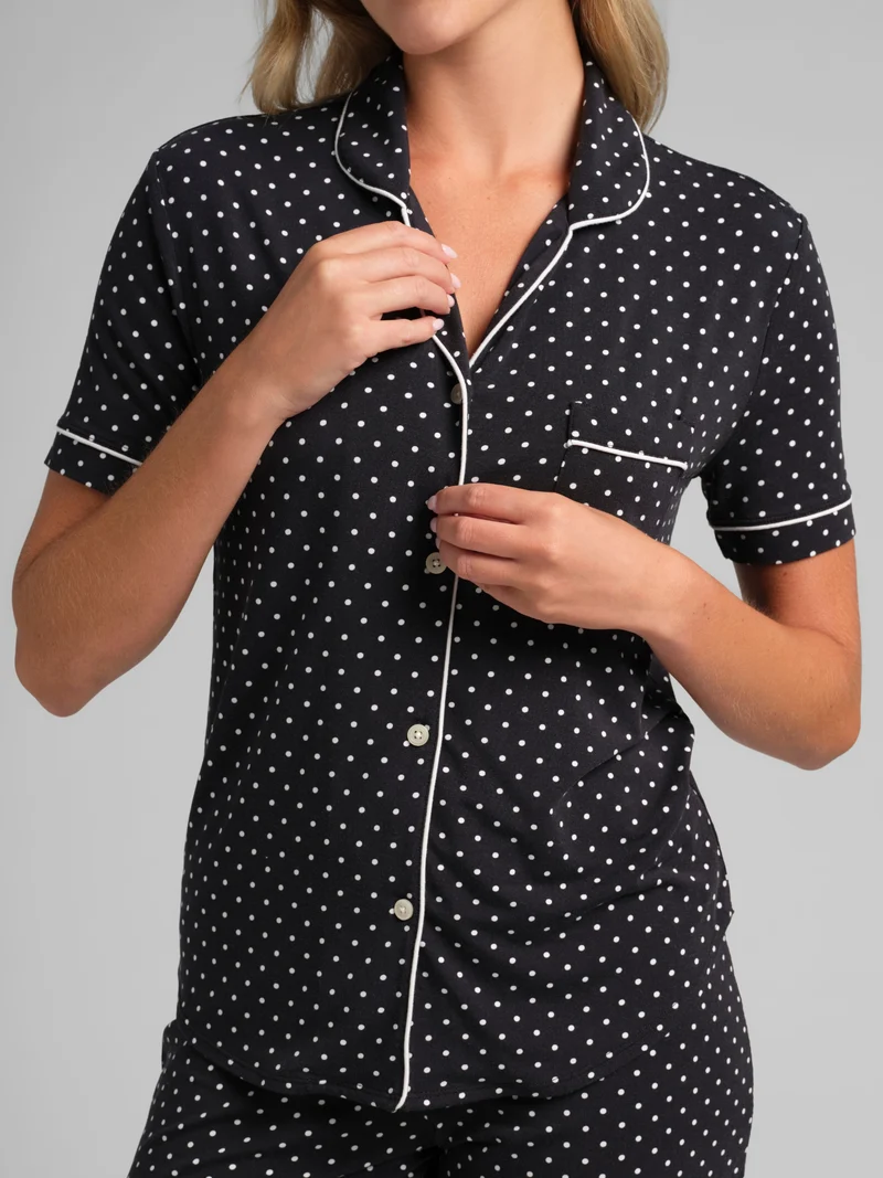 Luna Lounge Short Sleeve Short PJ Set