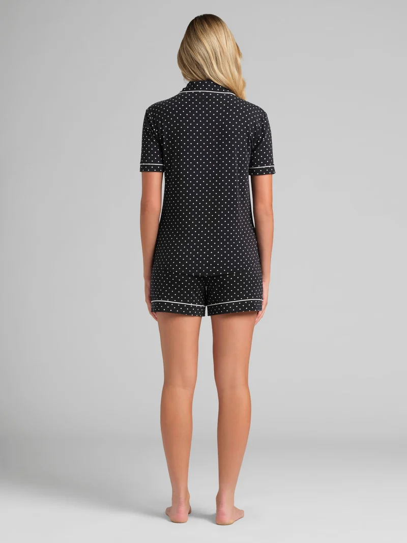 Luna Lounge Short Sleeve Short PJ Set