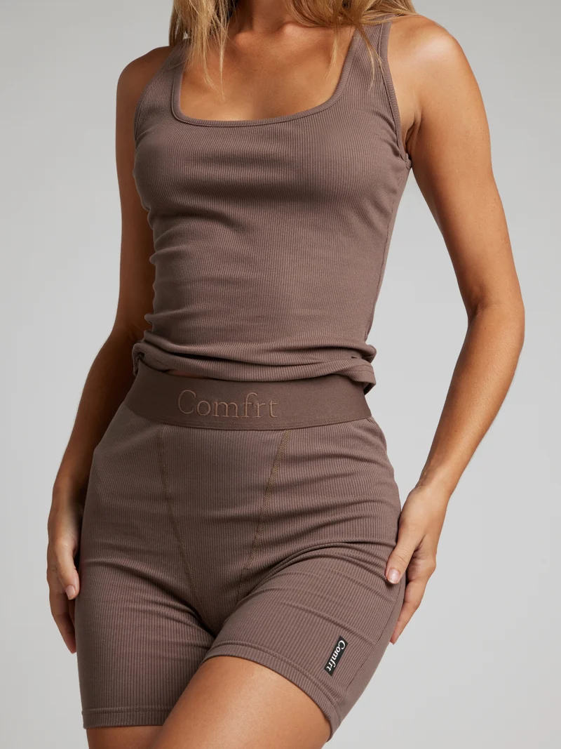 Rib Contour Waist Length Tank - Pre Order