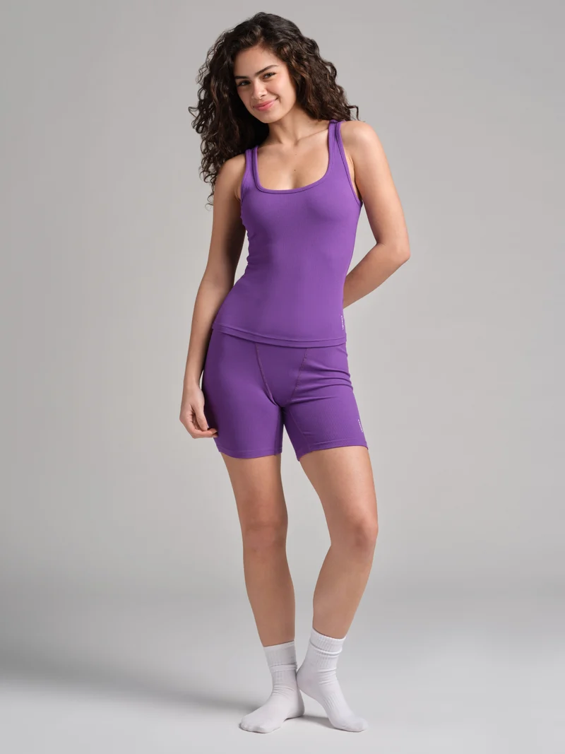 Rib Contour Waist Length Tank - Pre Order