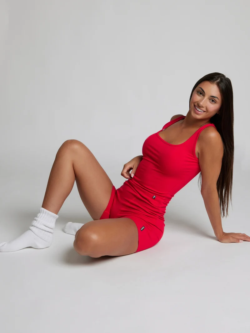 Rib Contour Waist Length Tank - Pre Order