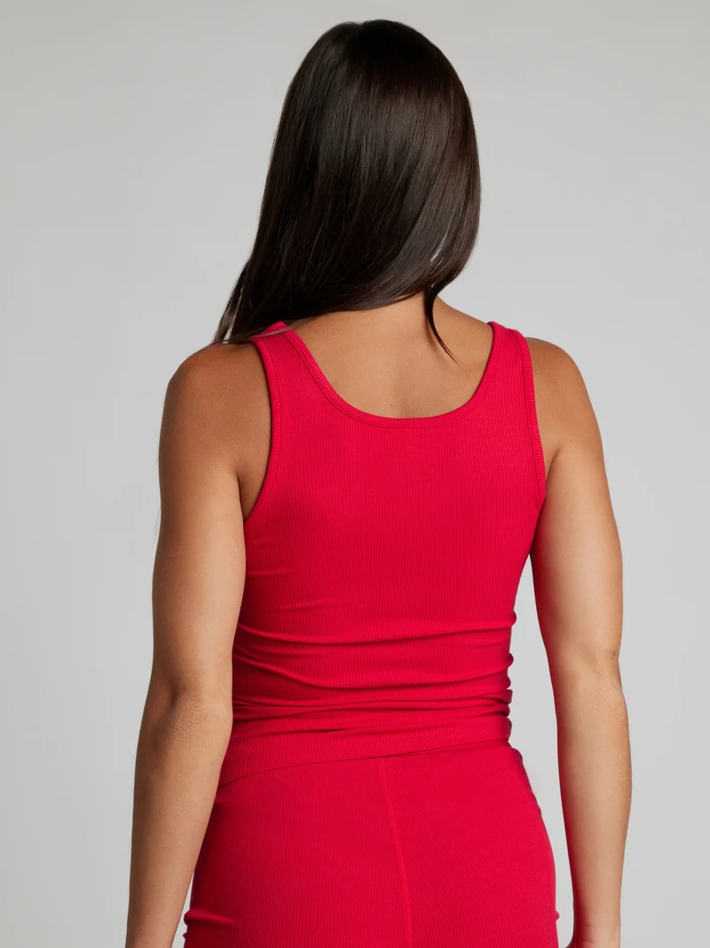 Rib Contour Waist Length Tank - Pre Order