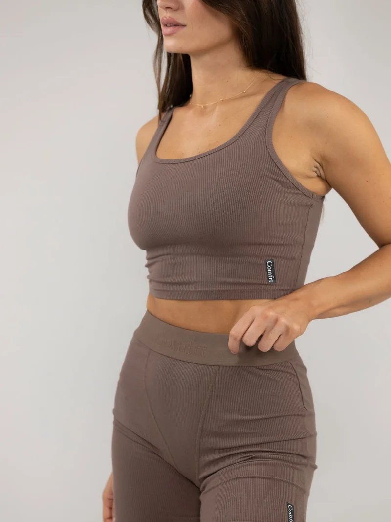 Rib Contour Crop Tank - Pre Order
