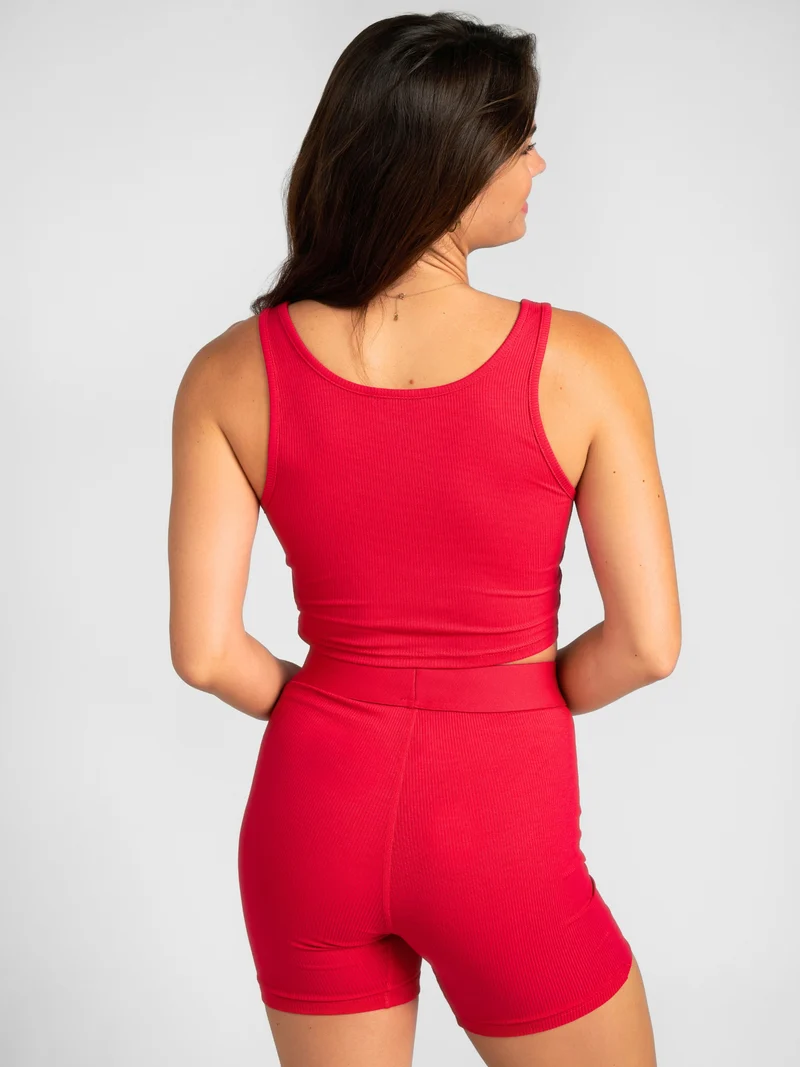 Rib Contour Crop Tank - Pre Order