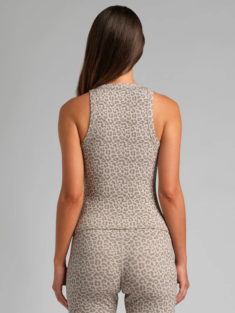 Rib Contour High Neck Tank