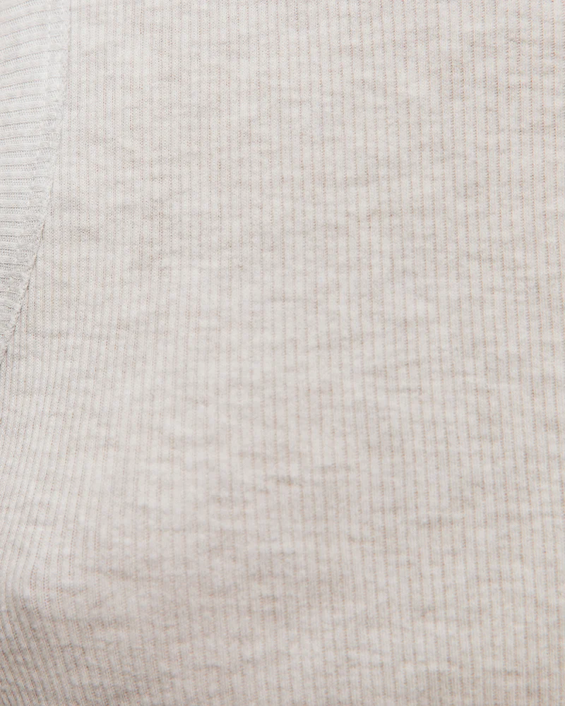 Camiseta básica de canalé