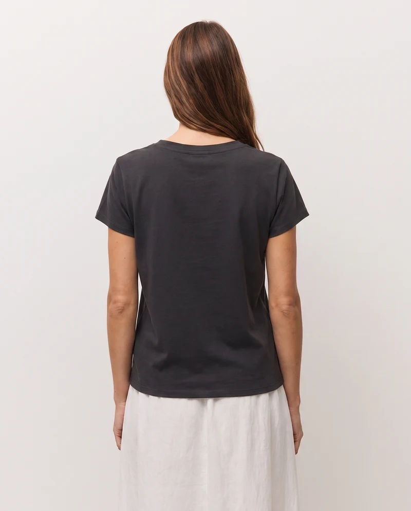 Camiseta manga corta fluida