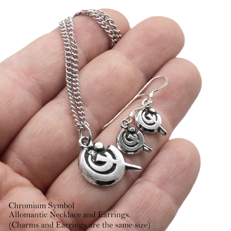 Pendientes de cromo alomántico