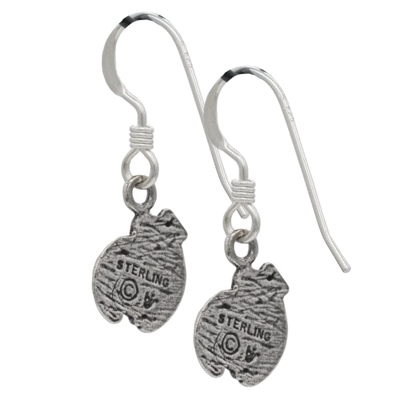 Pendientes de peltre alomántico