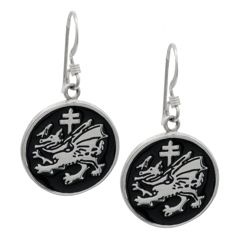 Pendientes de la Orden del Dragón - Esmaltados