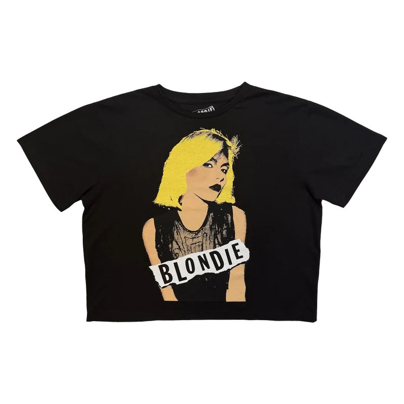 Blondie - Camiseta Mujer Crop "Side Glance"
