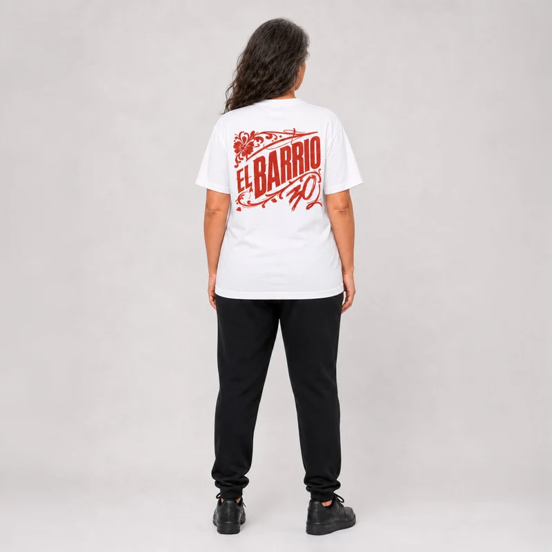 El Barrio - Camiseta Unisex Blanca "El Barrio 30"