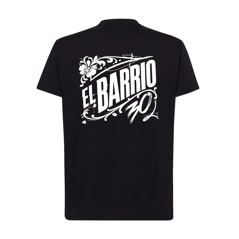 El Barrio - Camiseta Unisex Negra "El Barrio 30"