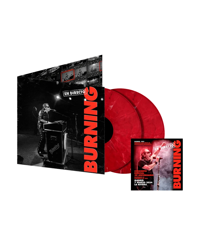 Burning - 2LP Vinilo Splatter + Postal "En directo-50 aniversario"