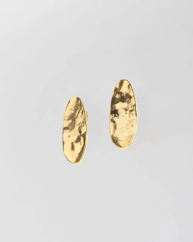 Pendientes grandes color oro