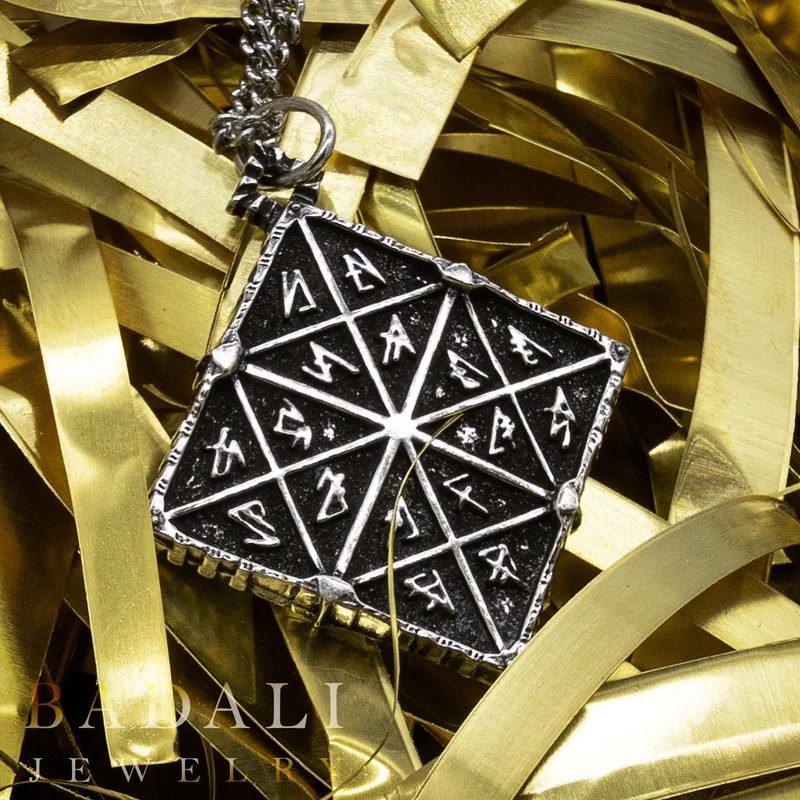 Medallón de tablilla de feruquimia - Plata